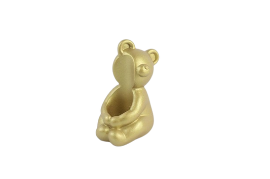 Bearhug kandelaar - 6x5x8 cm - goud