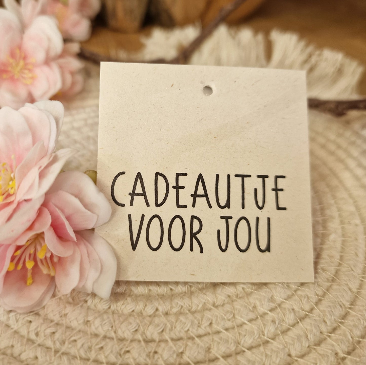 Cadeaulabel 'Cadeautje voor jou'