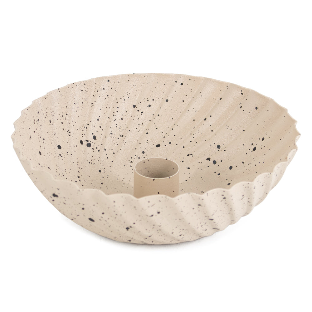 Kandelaar bowl - Metaal - Dots - 15x5cm