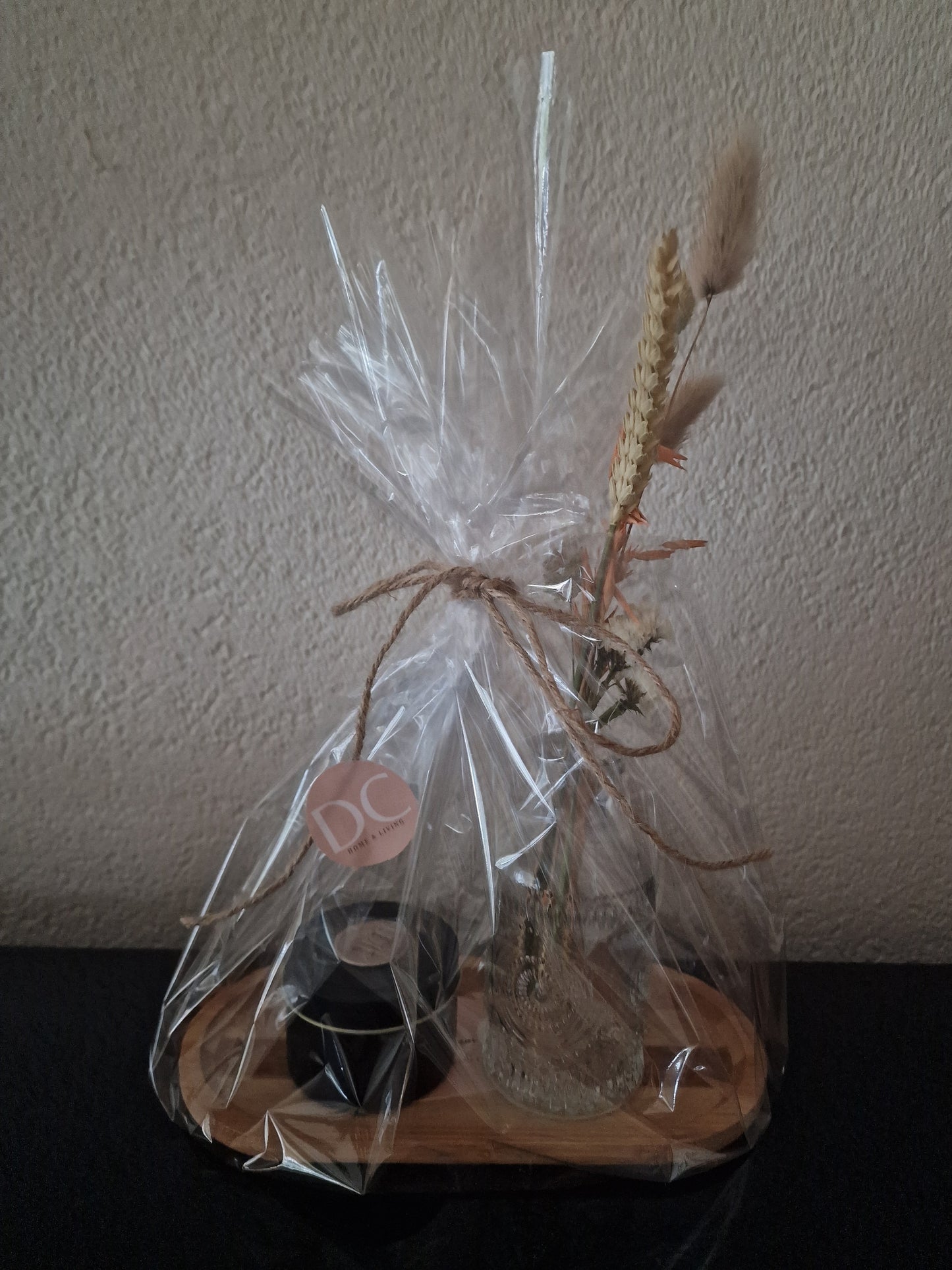 Cadeaupakket - Kaars droogbloem