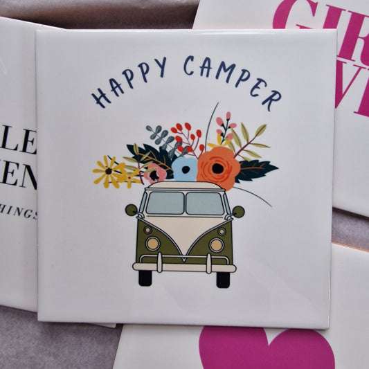 Tegeltje 'Happy Camper'